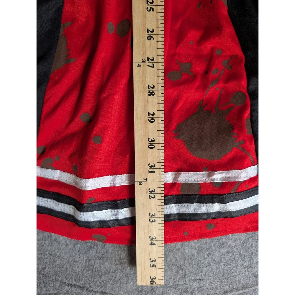 Chasing Fireflies Kids Zombie University Cheerleader‎ Costume Dress Red Black